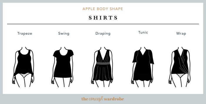 Wedding dress for apple shape