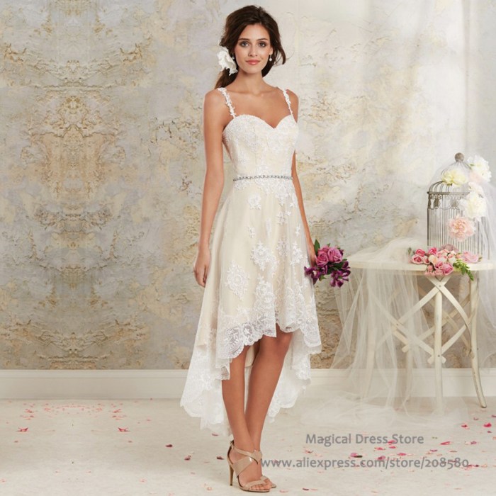 Hi low wedding dress