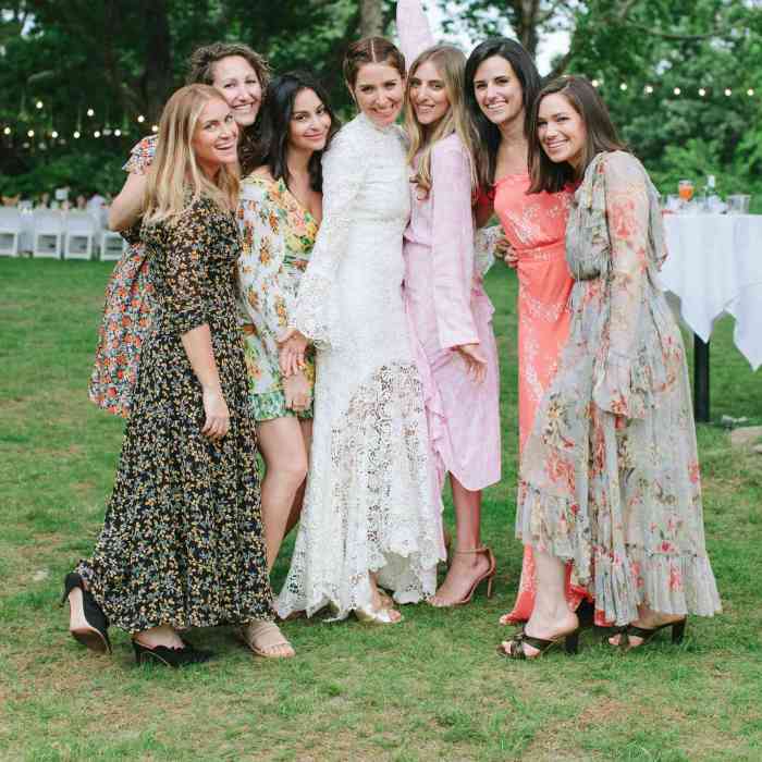 Floral wedding guest dresses with sleeves