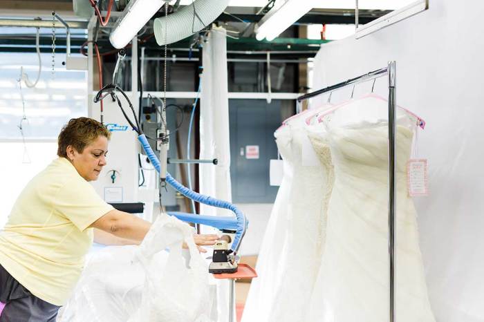 Cleaning dress dry wedding