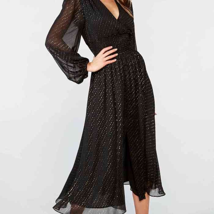 Long sleeve maxi wedding guest dresses