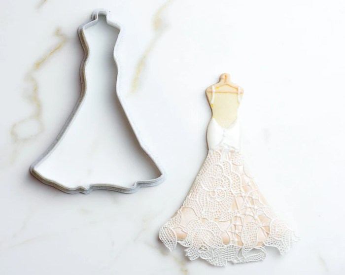 Wedding dress cookie cutter