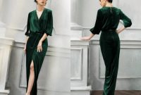 Emerald wedding guest dress