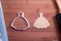 Wedding dress cookie cutter