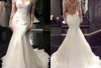 Wedding dress sleeves mermaid