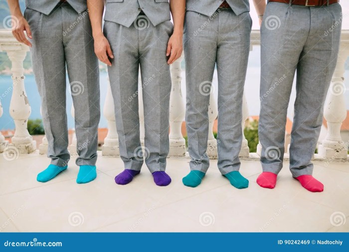 Fun dress socks for wedding