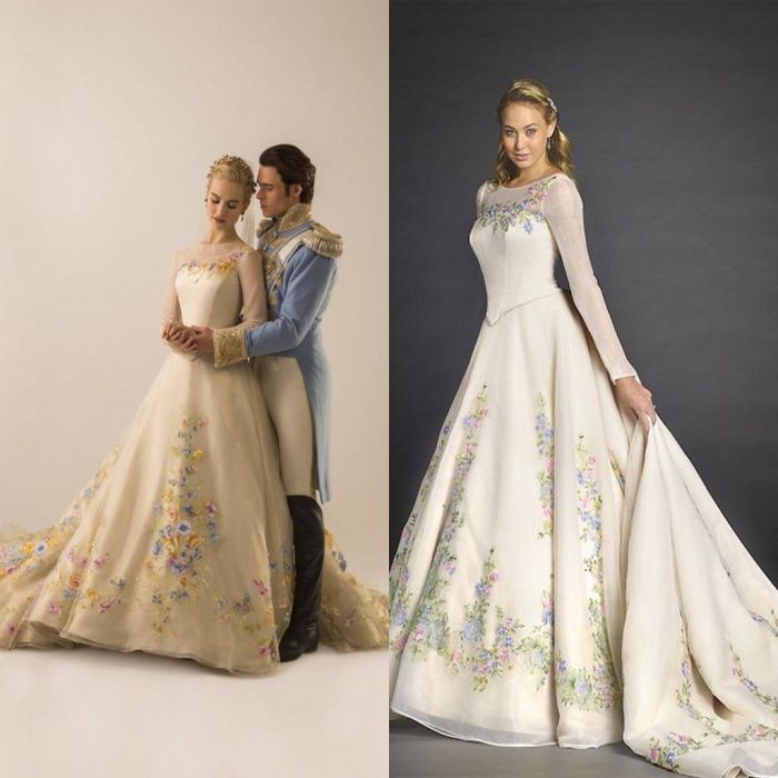 Wedding dress in cinderella 2015