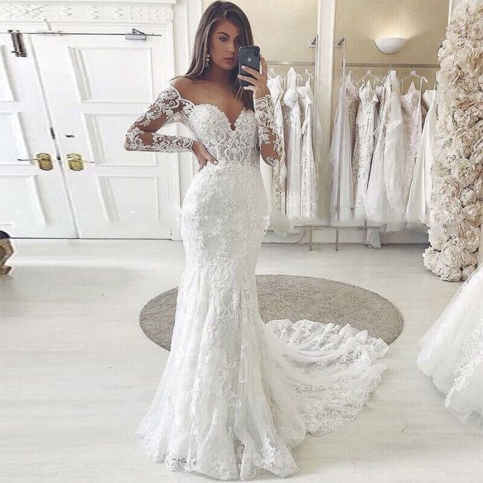 One sleeve wedding dress