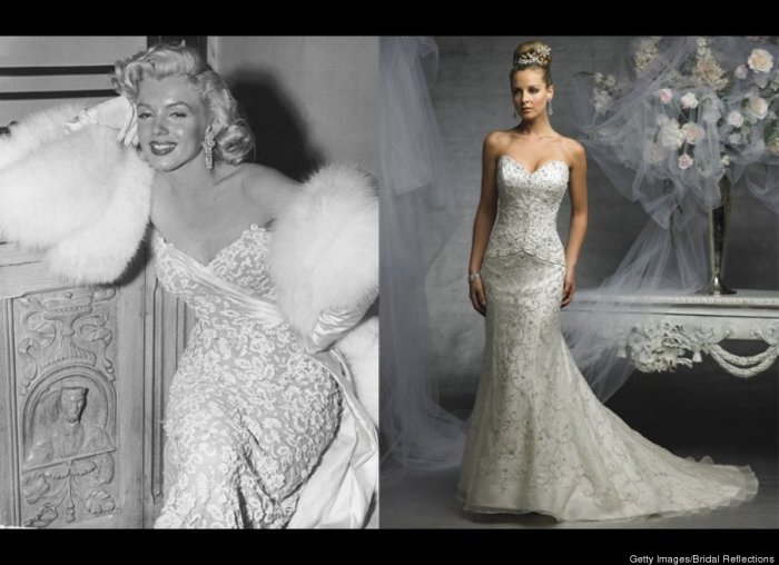 Wedding dress marilyn monroe