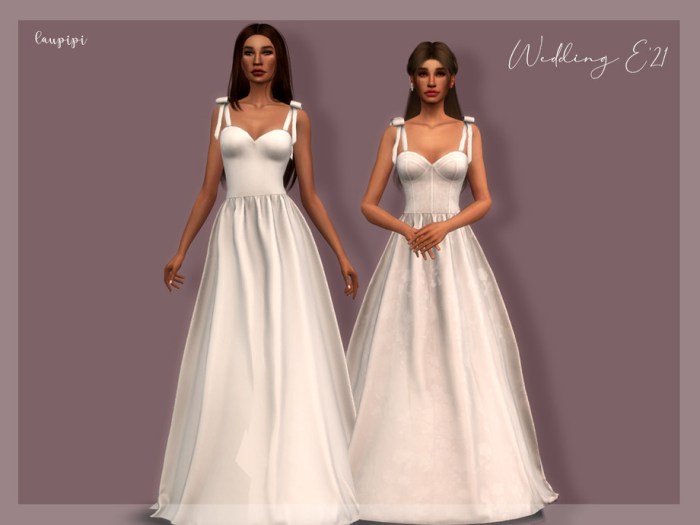 Wedding dress sims 4