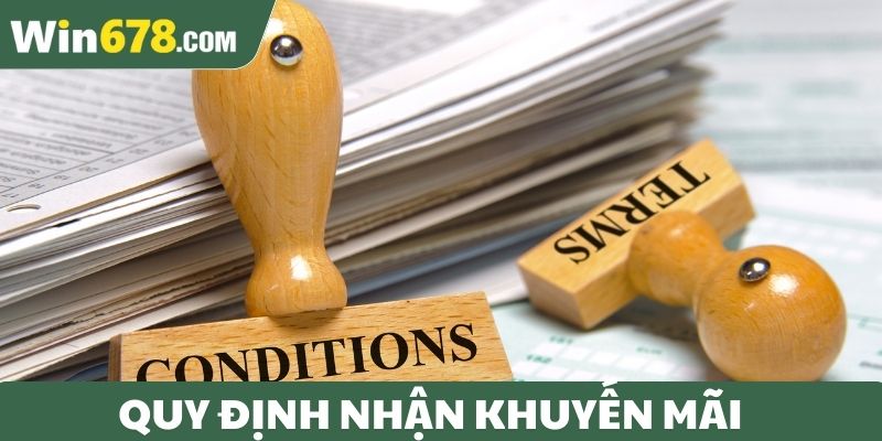 Quy định nhận khuyến mãi